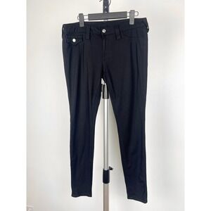 True Religion Disco‎ Ponte WFLPS Leggings Black Skinny Pants W60A920GL3 Size 32